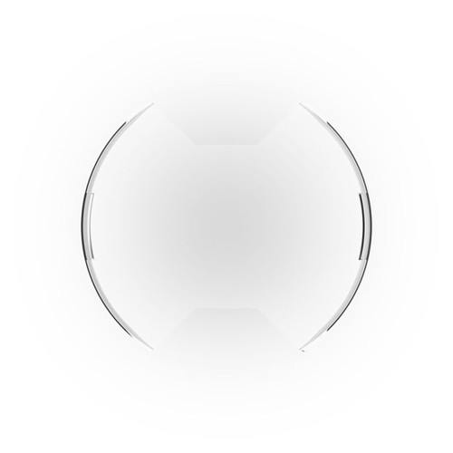 Light Cover - SlimLite - 8 in Round Light - Snap On - Polycarbonate - Clear - Each Light Cover - SlimLite - 8 in Round Light - Snap On - Polycarbonate - Clear - Each