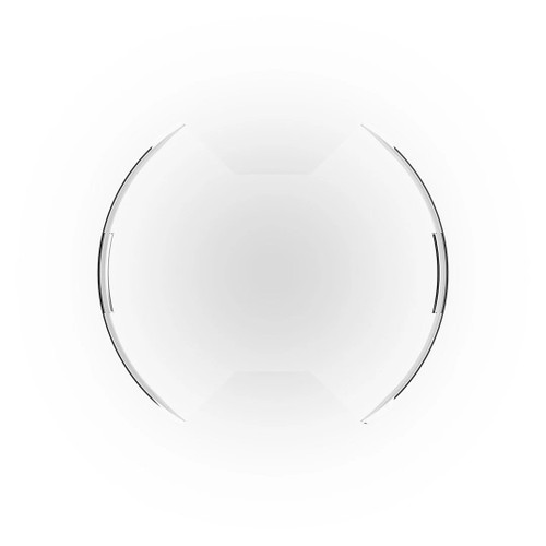 Light Cover - SlimLite - 8 in Round Light - Snap On - Polycarbonate - Clear - Each