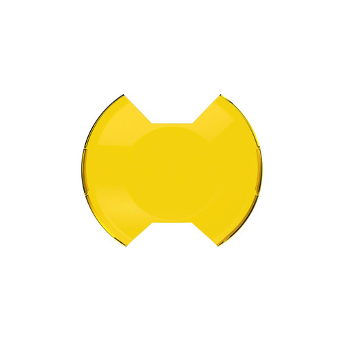 Light Cover - SlimLite - 8 in Round Light - Snap On - Polycarbonate - Yellow Textured - Each