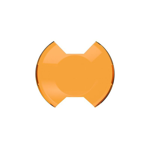 Light Cover - SlimLite - 8 in Round Light - Snap On - Polycarbonate - Amber Textured - Each