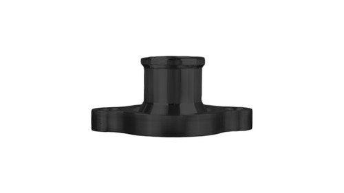 Water Neck - Straight - 1-1/2 in ID Hose Barb - O-Ring / Hardware Included - Aluminum - Black Anodized - Chevy V8 - Each