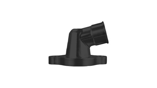 Water Neck - 15 Degree - 1-1/2 in ID Hose Barb - O-Ring / Hardware Included - Aluminum - Black Anodized - Chevy V8 - Each