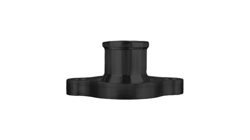 Water Neck - Straight - 1-1/2 in ID Hose Barb - O-Ring / Hardware Included - Aluminum - Black Anodized - GM LS-Series - Each