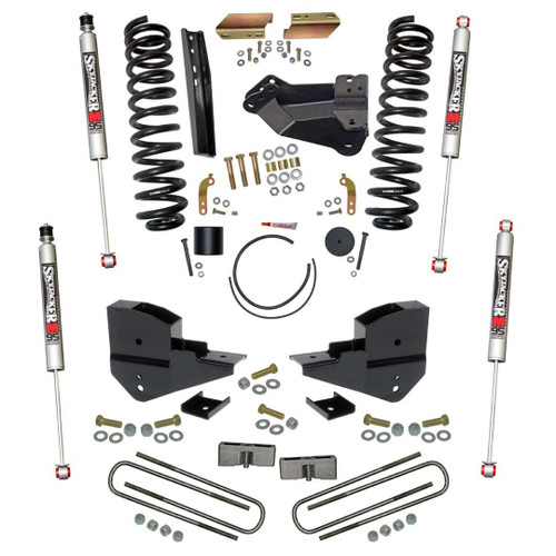 Suspension Lift Kit - 6 in Lift - Shocks / Coil Springs / Blocks / Brackets / Pitman Arm / Hardware Included - Ford Fullsize Truck 2023-24 - Kit