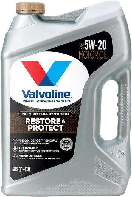 Motor Oil - Restore and Protect - 5W20 - Synthetic - 5 qt Jug - Each