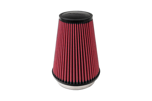 Air Filter Element - DryTech 3D - Clamp-On - Conical - 6.5 in Base - 4 in Top Diameter - 8 in Tall - 5 in Flange - Synthetic - Red - Universal - Each