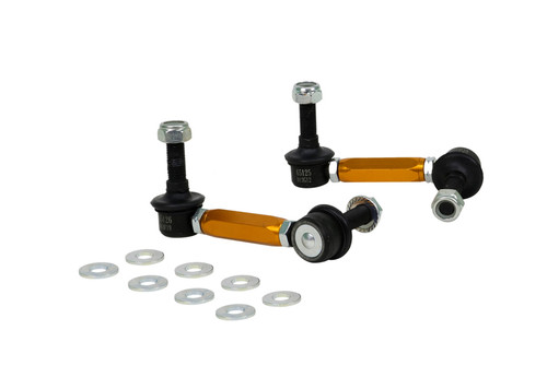End Link - Rear - Adjustable - Aluminum / Rubber - Gold Anodized / Black - Kia Stinger 2018-23 - Pair