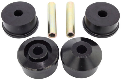 Trailing Arm Bushing - Axle Beam Bushing - Inner / Outer - Polyurethane / Steel - Black / Zinc Oxide - Volkswagen Golf / Jetta 1999-2006 - Kit