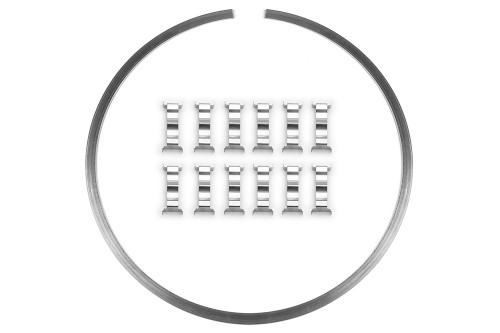 Retaining Ring - Steel - Natural - 7.77 in Diameter - Brake Hardware Clips Included - Each