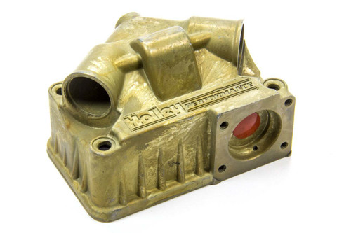 Carburetor Fuel Bowl - Secondary - Center Hung - Zinc - Gold Chromate - Holley 4150 Carburetors - Each