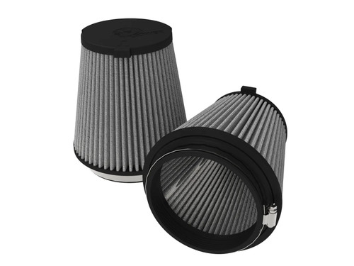 Air Filter Element - Magnum FLOW Pro DRY S - Conical - Synthetic - White - Ford Coyote - Ford Mustang 2024 - Pair
