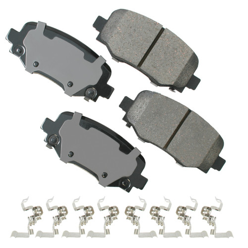 Brake Pads - ProAct Ultra-Premium - Rear - Hardware Included - Chrysler 200 2015-17 / Jeep Cherokee 2014-19 - Set of 4 Brake Pads - ProAct Ultra-Premium - Rear - Hardware Included - Chrysler 200 2015-17 / Jeep Cherokee 2014-19 - Set of 4