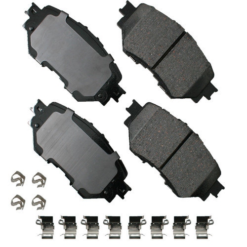 Brake Pads - ProAct Ultra-Premium - Front - Hardware Included - Mazda 3 2014-18 - Set of 4