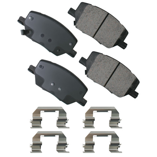 Brake Pads - ProAct Ultra-Premium - Front - Hardware Included - Fiat 500 2016-19 / Jeep Compass / Renegade 2017-19 - Set of 4