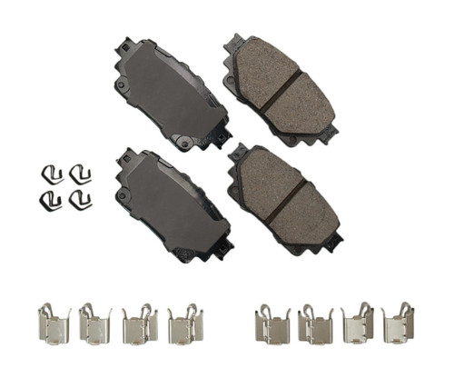 Brake Pads - ProAct Ultra-Premium - Rear - Hardware Included - Various Toyota Applications 2019-22 - Set of 4