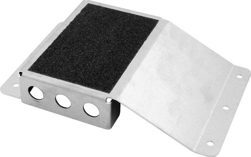 Heel Riser - 1 in Tall - 4.25 in Wide - Non-Skid Pad - Aluminum - Natural - Each