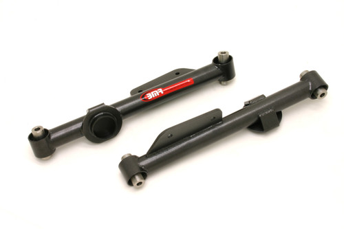 Trailing Arm - Rear - Lower - Tubular - Spherical Bearing - Steel - Black Powder Coat - Ford Mustang 1979-2004 - Pair