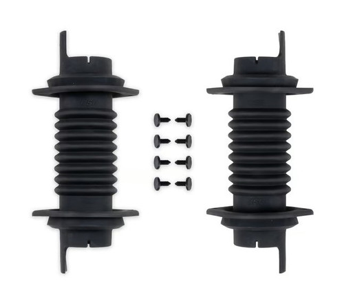 Door Jam Wire Loom - 3 to 4.25 in Long - 1.30 in Inside Diameter - Rubber - Black - Universal - Pair