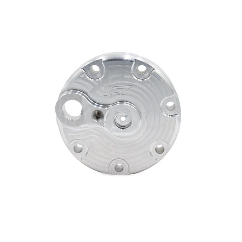 Air Conditioning Compressor Cover - Rear - Sanden 709 - R4 Line Compatible - Aluminum - Natural - Each