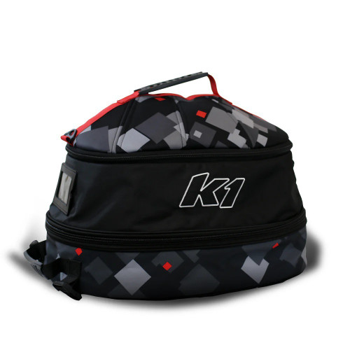 Helmet Bag - Razor - Fleece Lined - Zipper Closure - Polyester - Black / Red / Gray - Each Helmet Bag - Razor - Fleece Lined - Zipper Closure - Polyester - Black / Red / Gray - Each