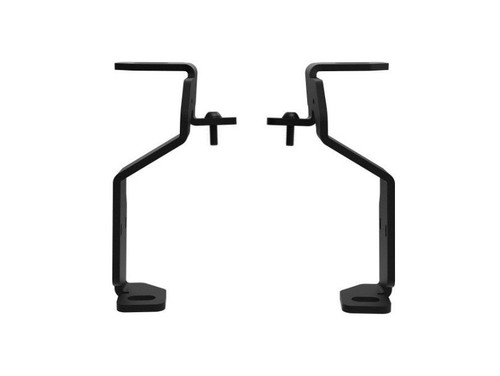 Light Bracket Kit - Cowl Mount - Steel - Black Powder Coat - Ford Fullsize Truck 2021-24 - Pair