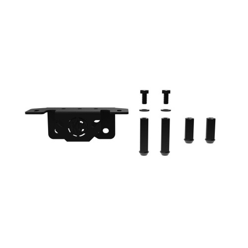 Light Bracket Kit - Spare Tire Mount - Steel - Black Powder Coat - Pod Lights - Jeep Wrangler JL 2018-24 - Kit