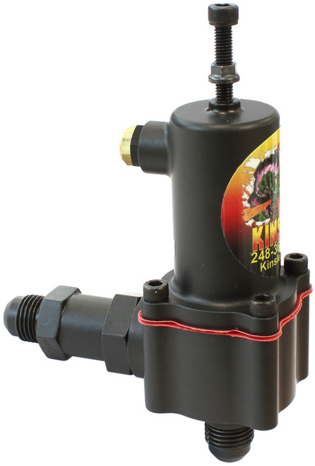 Fuel Bypass Valve - K-140 - High-Speed - 85-170 psi - 6 AN Inlet - 6 AN Outlet - Aluminum - Gray Anodized - Universal - Each