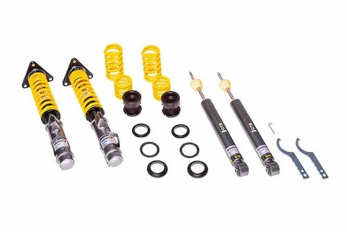 Coil-Over Conversion Kit - GTS - Twintube - Single Adjustable - Steel - Gray Powder Coat - Chevy Camaro 2016-24 - Kit