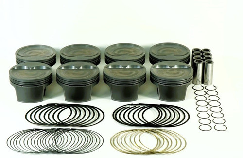 Piston and Ring - PowerPak - Forged - 4.060 in Bore - 1.0 x 1.0 x 2.0 mm Ring Groove - Minus 16.00 cc - Small Block Chevy - Kit