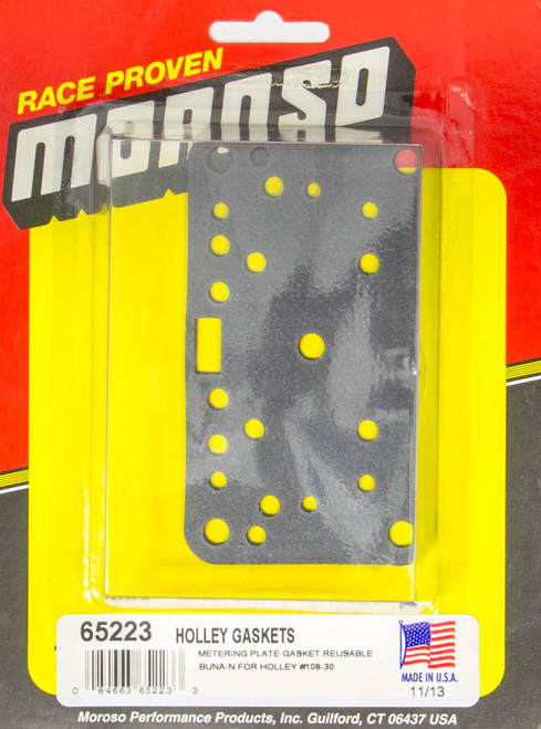 Carburetor Gaskets - Reusable - 0.063 in Thick - Neoprene - Metering Blocks - Holley 4150 / 4160 - Pair