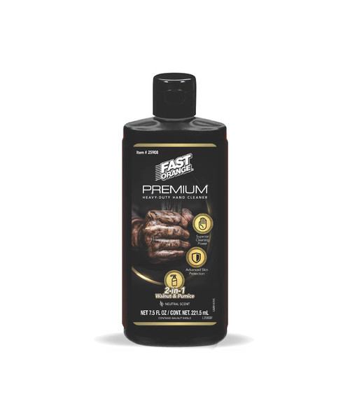 Hand Cleaner - Fast Orange Premium - Pumice / Walnut - 7.5 oz Squeeze Bottle - Each