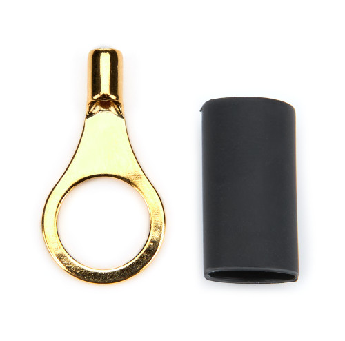 Ring Terminal - 22-18 Gauge Wire - 5/16 in Hole - Heat Shrink Included - Copper - Pair Ring Terminal - 22-18 Gauge Wire - 5/16 in Hole - Heat Shrink Included - Copper - Pair