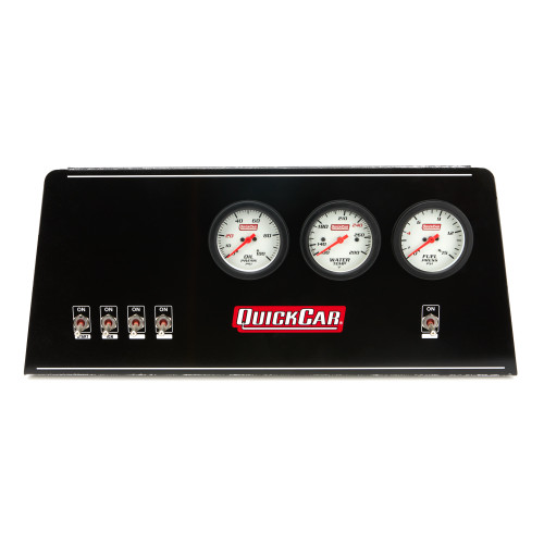 Gauge Panel Assembly - Extreme - Fuel Pressure / Oil Pressure / Water Temperature - 2-5/8 in Diameter - White Face - Kit
