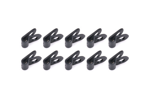 Line Clamp - Adel - 0.125 in ID - Nylon - Black - Set of 10