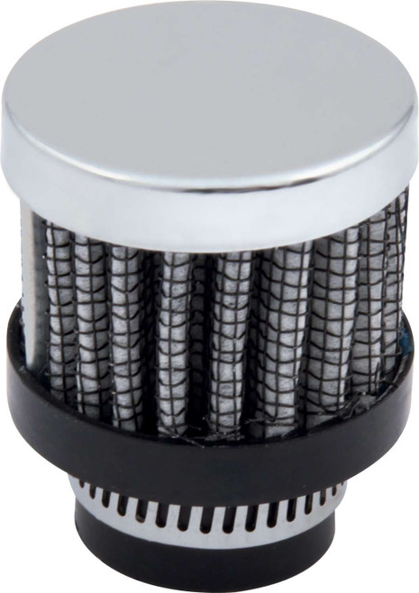 Breather - Clamp-On - Round - 1/2 in OD Tube - Reusable - Steel - Chrome - Each Breather - Clamp-On - Round - 1/2 in OD Tube - Reusable - Steel - Chrome - Each