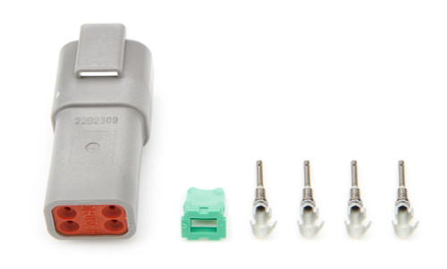 Electrical Connector - Deutsch Connector - Male - 4 Pin - Housing / Pins / Wedge Locks - Each