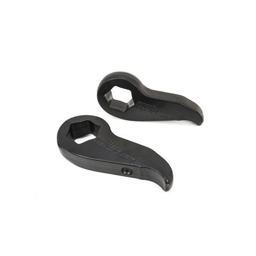 Suspension Leveling Kit - 2 in Lift - Torsion Keys - Steel - Black Paint - GM Fullsize Truck 2020-24 - Pair