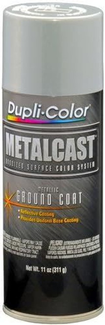 Paint - Dupli-Color - Metalcast - High Temperature - Bright Metal Coat - 11 oz Aerosol - Each