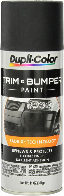 Paint - Dupli-Color - Trim and Bumper Paint - Lacquer - Black - 12 oz Aerosol - Each
