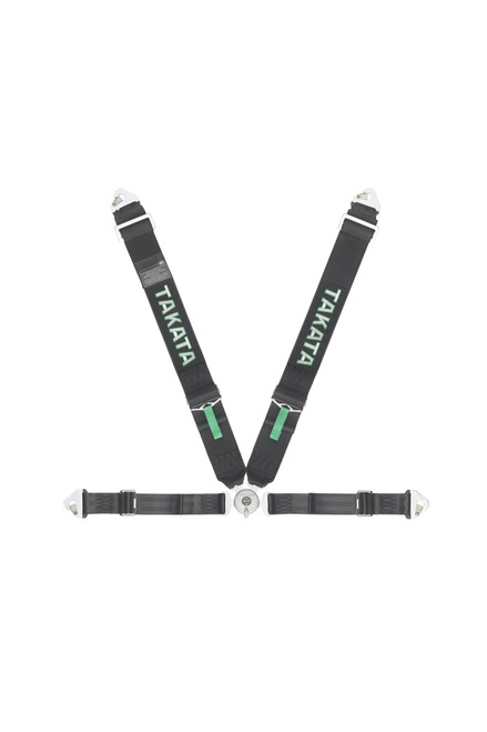 Harness - 4-Point - Race - Camlock - Pull Up Adjust - Clip-In - Individual Harness - Black - Kit