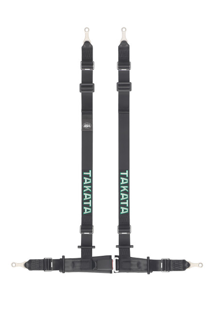 Harness - 4-Point - Drift II - Push Button - Pull Up Adjust - Bolt-In - Individual Harness - Black - Kit