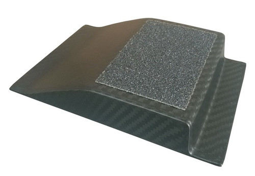 Heel Riser - 1 in Tall - 4.5 in Wide - Non-Skid Pad - Carbon Fiber - Each