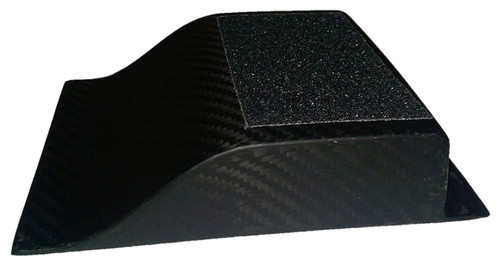 Heel Riser - 1.5 in Tall - 4.5 in Wide - Non-Skid Pad - Carbon Fiber - Each