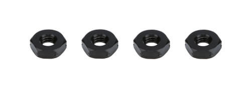 Jam Nut - 10-32 in Left Hand Thread - Aluminum - Black Anodized - Set of 4