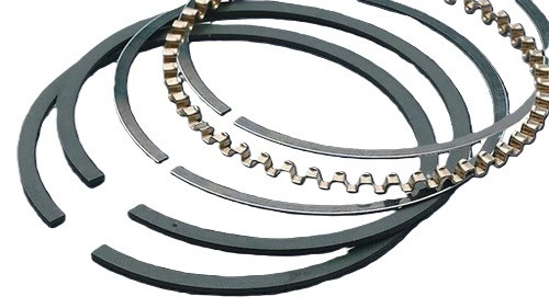 Piston Rings - 4.085 in Bore - 0.043 in x 0.043 in x 3.0 mm Thick - Standard Tension - Steel - 8-Cylinder - Kit
