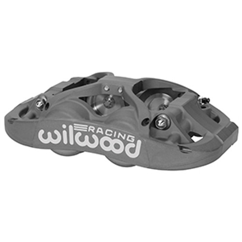 Brake Caliper - XRZ4R - Driver Side - Aluminum - Gray Anodized - 14.000 in OD x 0.900 in Thick Rotor - 5.98 in Radial Mount - Each