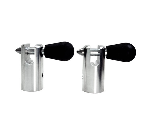 Clevis Bracket - Bolt-On - 3/4 in Pin - Aluminum - Natural - Accu-Force Spring Smasher - Pair