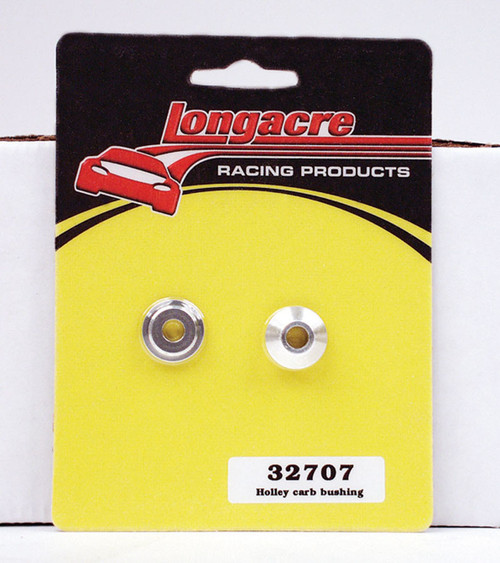 Throttle Linkage Bushing - 2-Piece - 1/2 in Mounting Diameter - Aluminum - Natural - Holley Carburetors - Each
