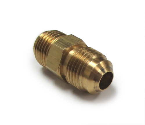 Fitting - Adapter - Straight - 5/8-18 in Male to 5/8-18 in Male - Brass - Natural - Each