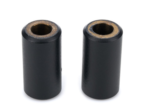 Shock Bushing - Round - 5/16 in ID - 5/8 in OD - 1-1/4 in Long - Steel - Black Paint - Pair